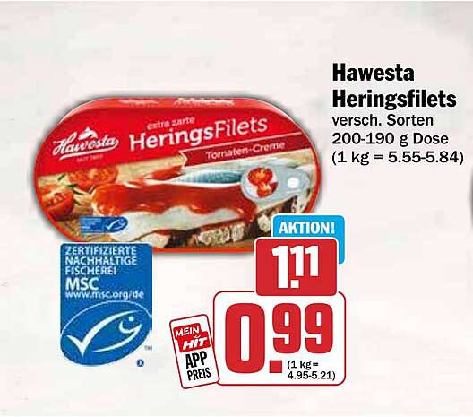 Hawesta Heringsfilets