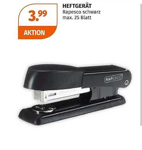 HEFTGERÄT Rapesco schwarz max. 25 Blatt