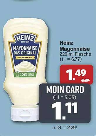 Heinz Mayonnaise 220-ml-Flasche