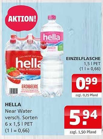 HELLA Near Water versch. Sorten 6 x 1,5 l PET