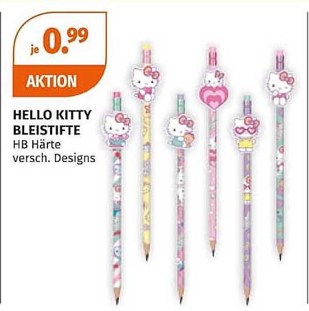 HELLO KITTY BLEISTIFTE HB Härte versch. Designs