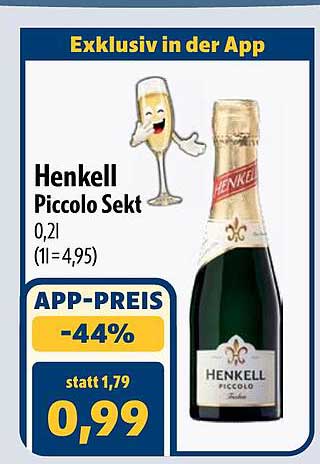 Henkel Piccolo Sekt 0,2l (1l=4,95)