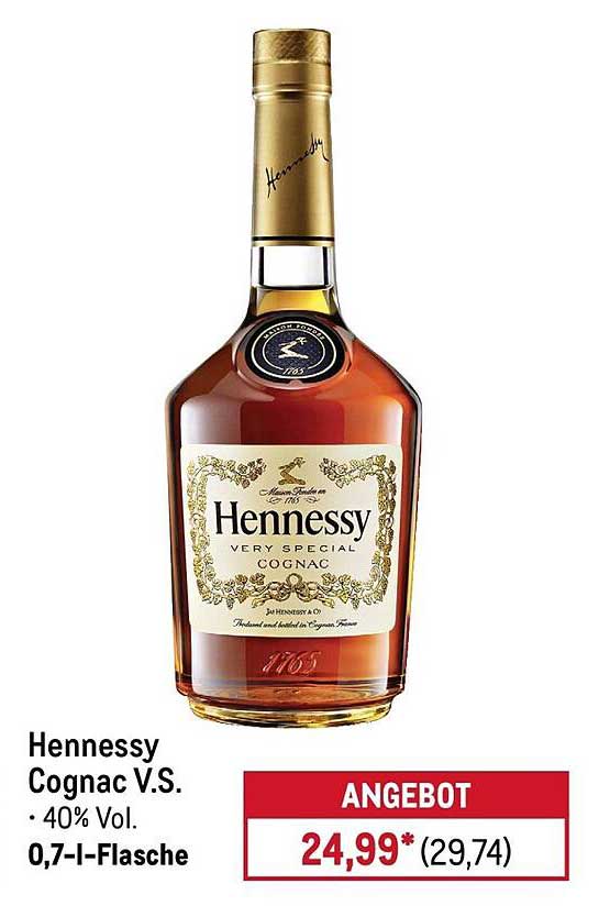 Hennessy Cognac V.S. • 40% Vol. • 0,7-l-Flasche