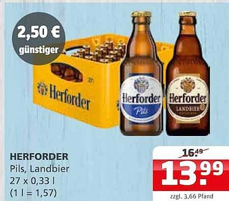 HERFORDER Pils, Landbier 27 x 0,33 l