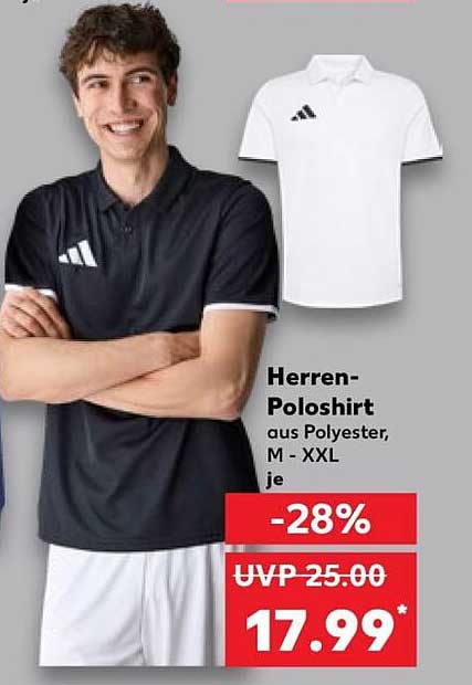 Herren-Poloshirt aus Polyester, M - XXL je