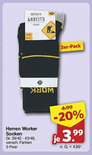 Herren Worker Socken