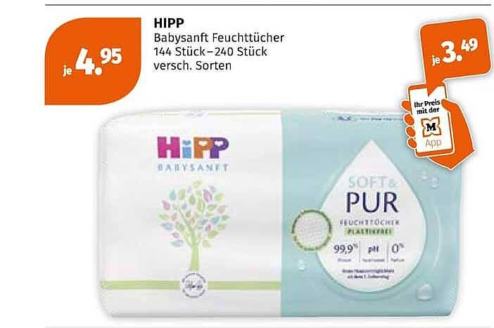 HIPP Babysanft Feuchttücher 144 Stück – 240 Stück versch. Sorten
