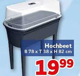 Hochbeet B 78 x T 38 x H 82 cm