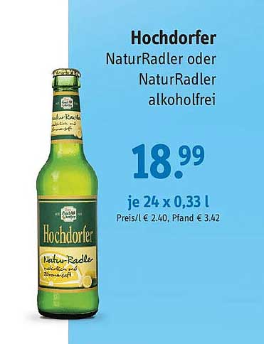 Hochdorfer NaturRadler oder NaturRadler alkoholfrei