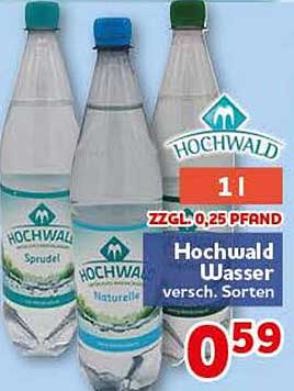 Hochwald Wasser versch. Sorten