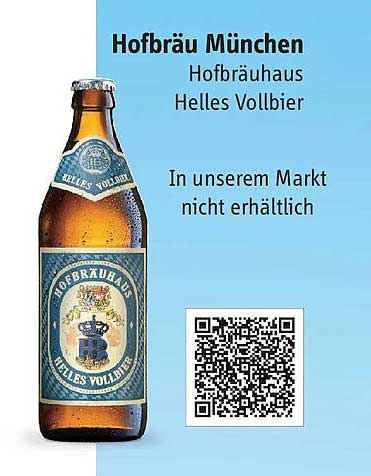Hofbräu München Hofbräuhaus Helles Vollbier