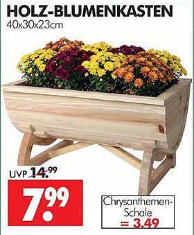HOLZ-BLUMENKASTEN