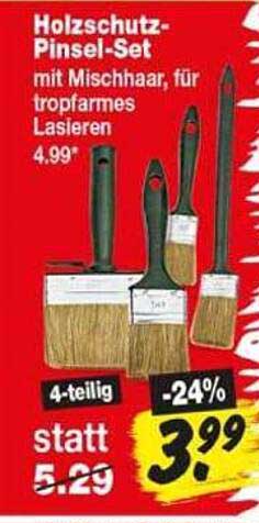 Holzschutz-Pinsel-Set