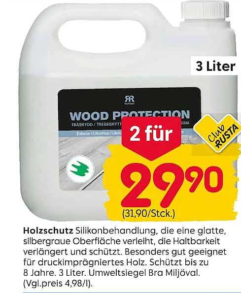 Holzschutz Silikonbehandlung