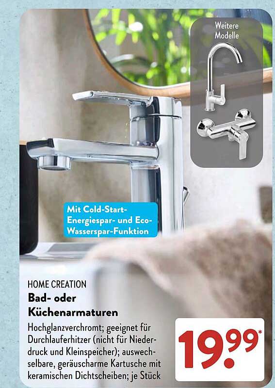 HOME CREATION Bad- oder Küchenarmaturen