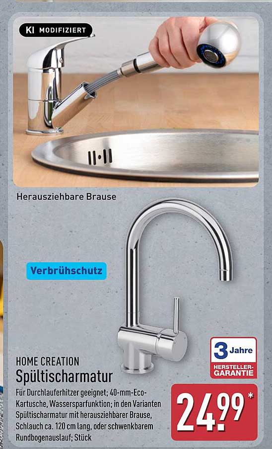 HOME CREATION Spültischarmatur