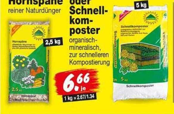 Hornspäne oder Schnellkomposter