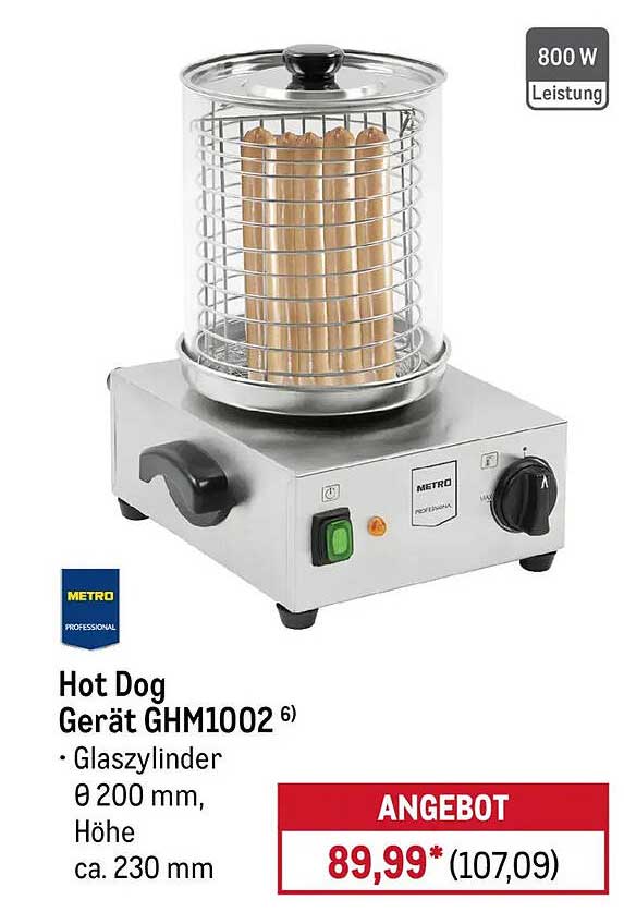 Hot Dog Gerät GHM1002