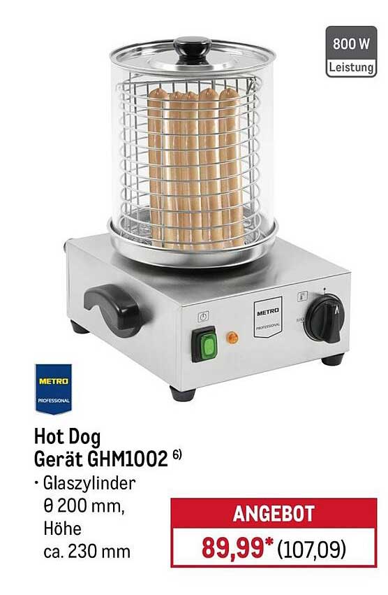 Hot Dog Gerät GHM1002