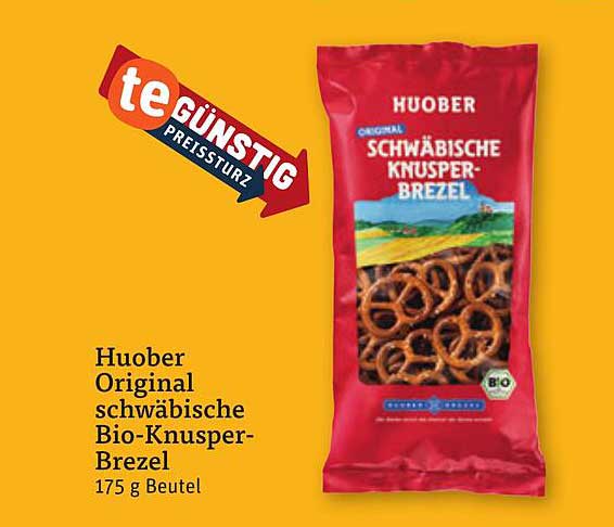 Huober Original schwäbische Bio-Knusper-Brezel 175 g Beutel