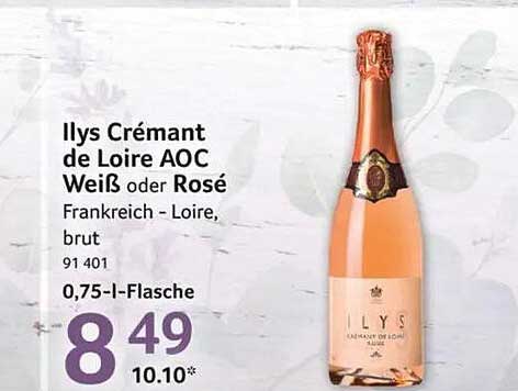 Ilys Crémant de Loire AOC Weiß oder Rosé