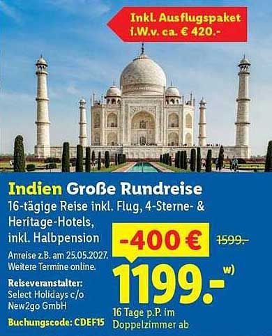 Indien Große Rundreise