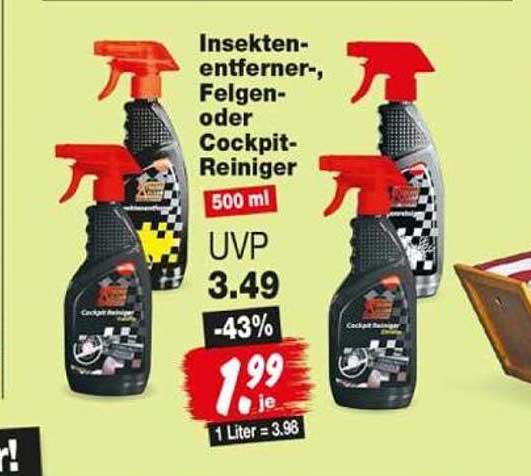 Insekten-entferner-, Felgen- oder Cockpit-Reiniger
