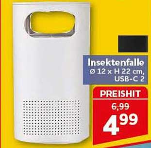 Insektenfalle Ø 12 x H 22 cm, USB-C 2
