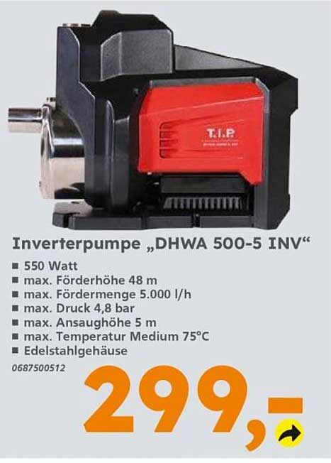 Inverterpumpe „DHWA 500-5 INV“