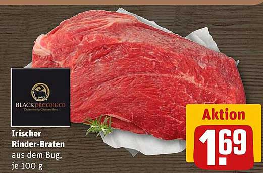 Irischer Rinder-Braten aus dem Bug, je 100 g