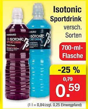 Isotonic Sportdrink versch. Sorten 700-ml-Flasche