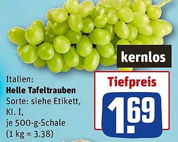 Italien: Helle Tafeltrauben