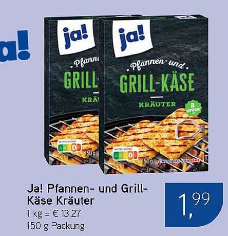 Ja! Pfannen- und Grill-Käse Kräuter