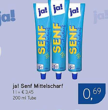 ja! Senf Mittelscharf