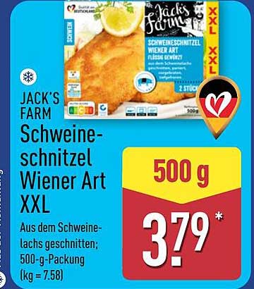 JACK'S FARM Schweineschnitzel Wiener Art XXL