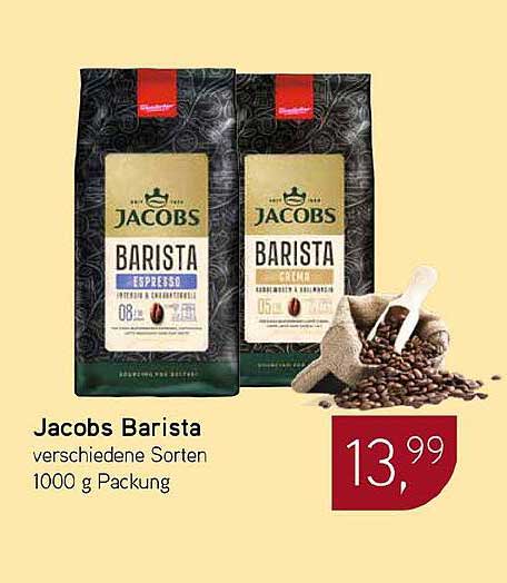 Jacobs Barista verschiedene Sorten 1000 g Packung