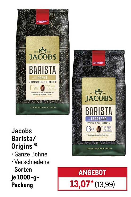 Jacobs Barista/Origins⁵