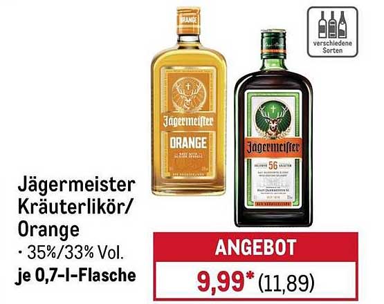 Jägermeister Kräuterlikör/Orange