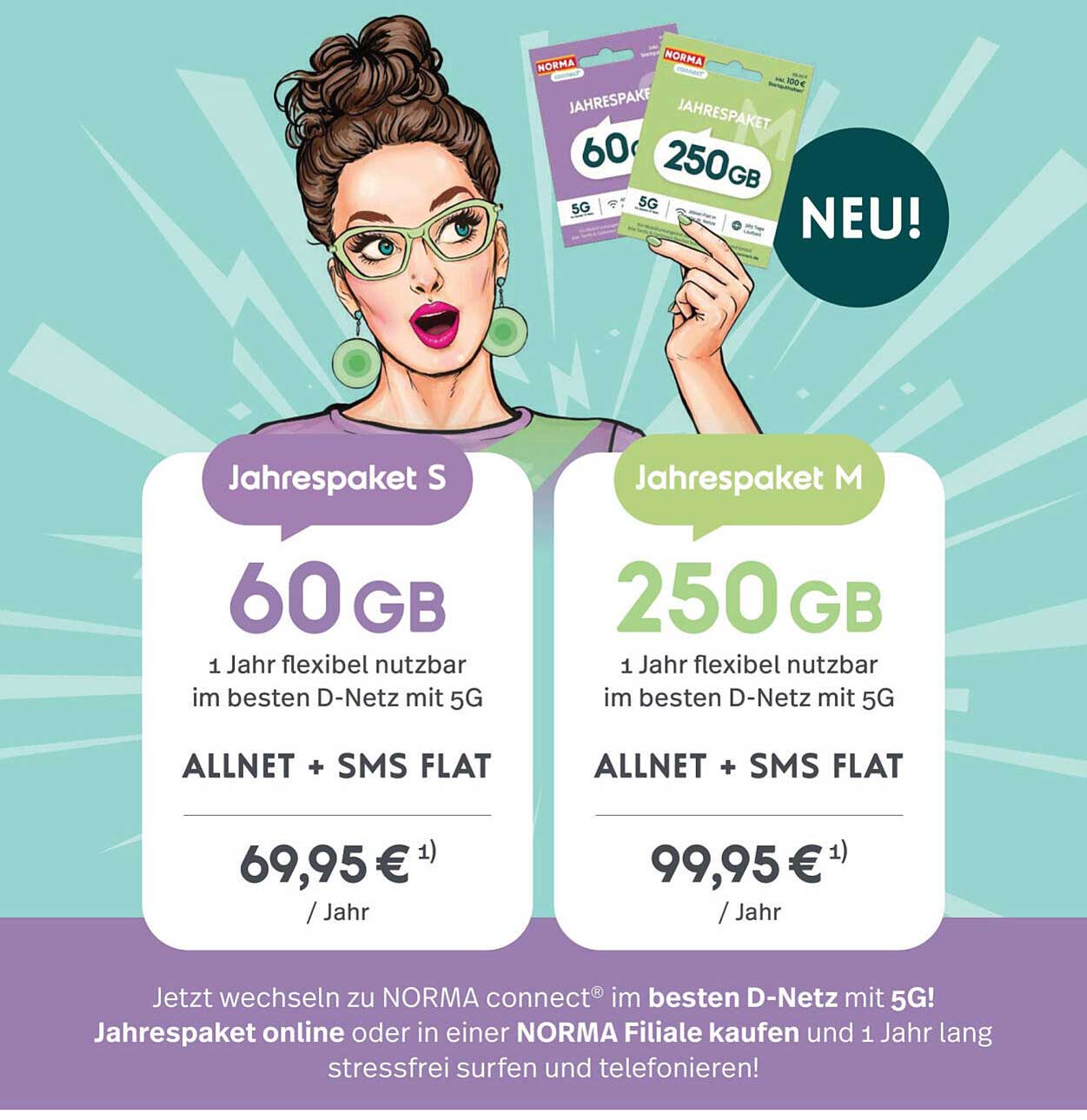 Jahrespaket S 60GB