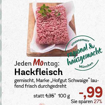 Jeden Montag: Hackfleisch