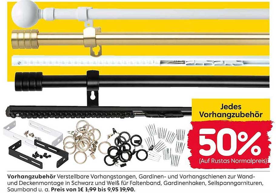 Jedes Vorhangzubehör