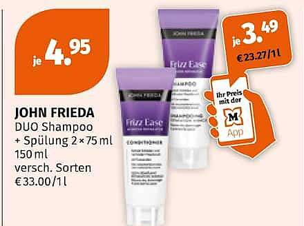 JOHN FRIEDA DUO Shampoo + Spülung 2×75 ml 150 ml versch. Sorten