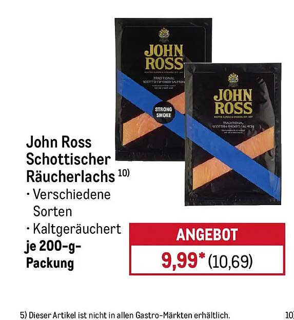 John Ross Schottischer Räucherlachs