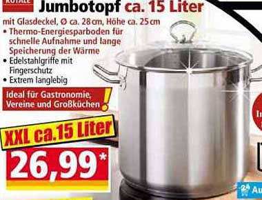 Jumbotopf ca. 15 Liter