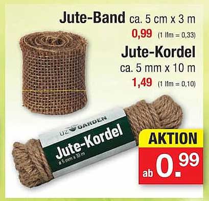 Jute-Band ca. 5 cm x 3 m