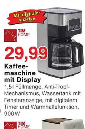 Kaffee- maschine mit Display