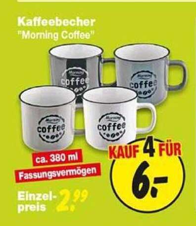 Kaffeebecher "Morning Coffee"