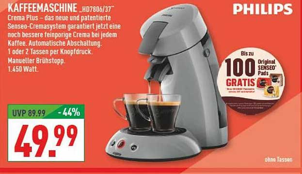 Kaffeemaschine HD7806/37