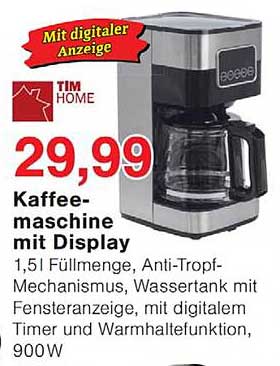 Kaffeemaschine mit Display
