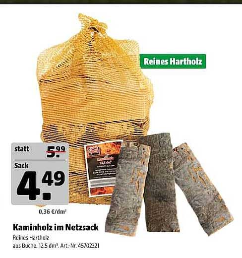 Kaminholz im Netzak